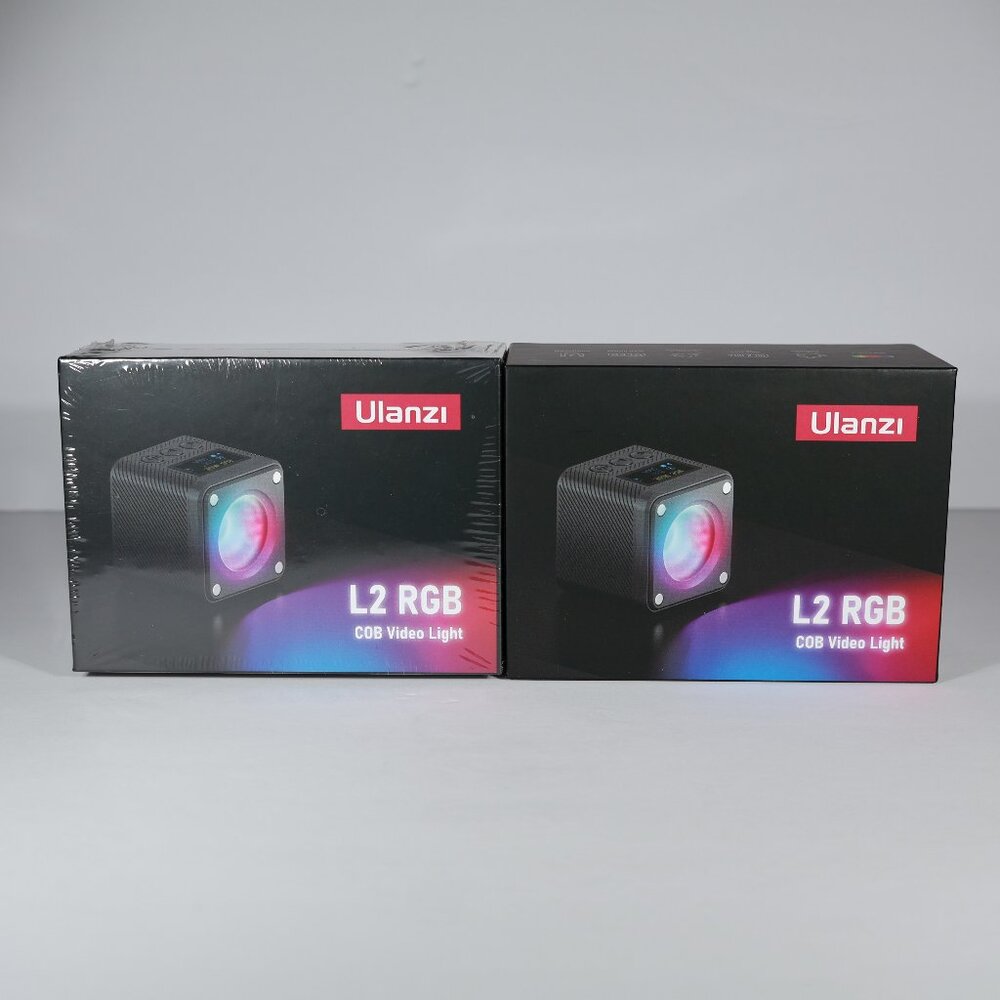 2x Ulanzi L2 RGB COB Magnetic Photo Video Light 2878 Rechargeable Full Color Ne